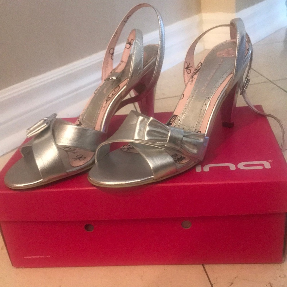 Silver Metallic Sandals